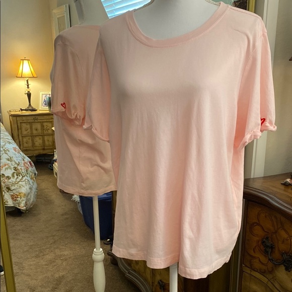 NYDJ Tops - NYDJ Pink Relaxed Short Sleeve Tee